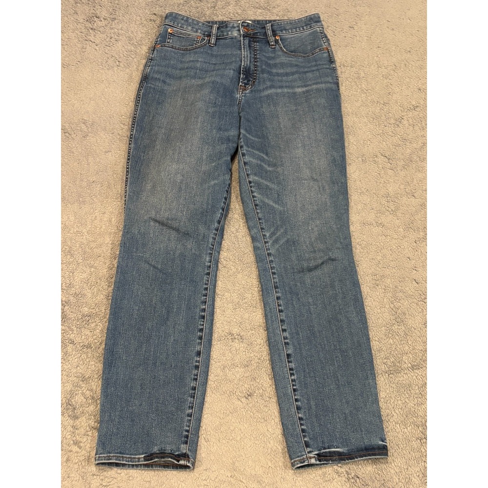 J. Crew Jeans Women's 30T Tall Curvy Vintage Straight Leg Dark Wash Blue Denim